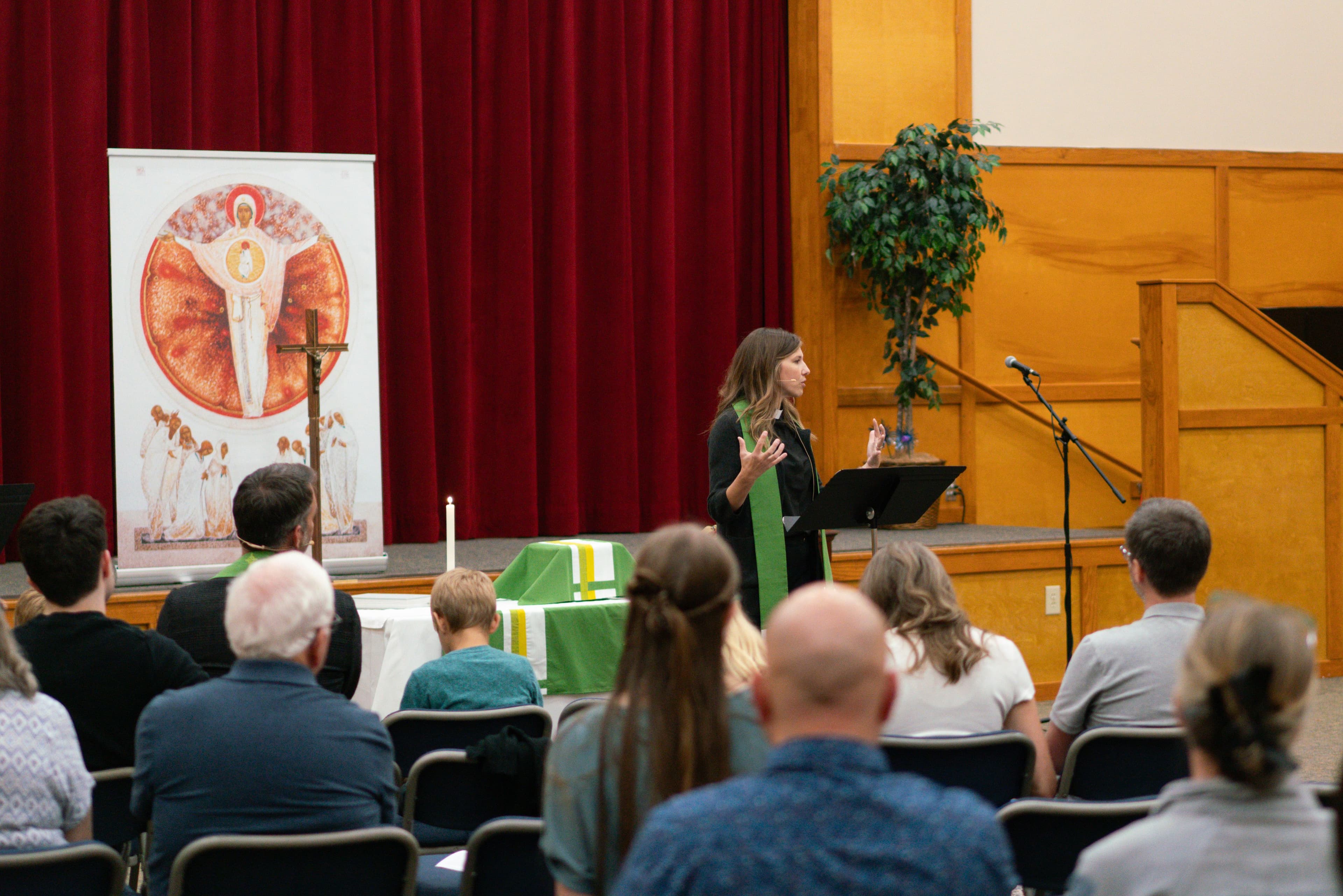 Kara preaches to the church